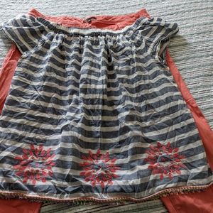 Crop pants and off shoulder top